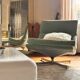 Vintage 1970s Living Room Set – Velvet Sofa & Swivel Armchairs