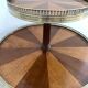 Late 19th century tripod pedestal table in wood marquetry