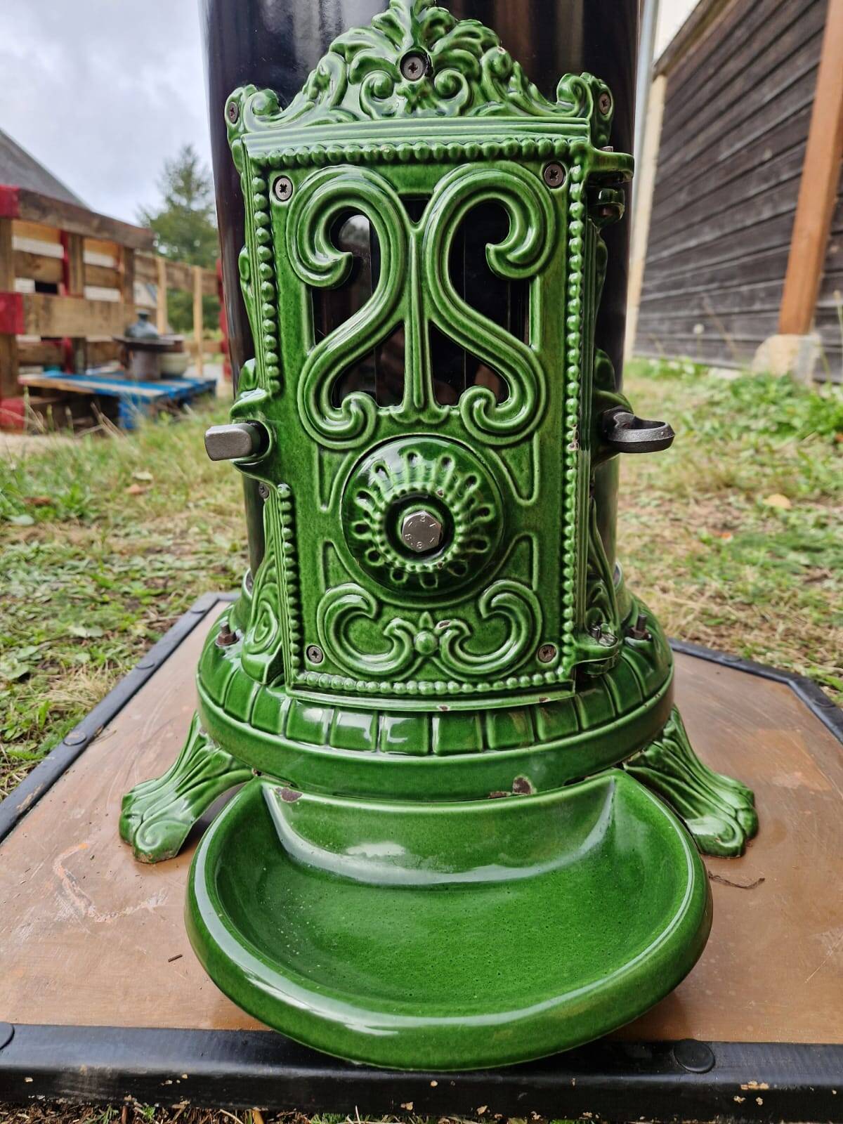 Vintage godin wood stove n°3720a