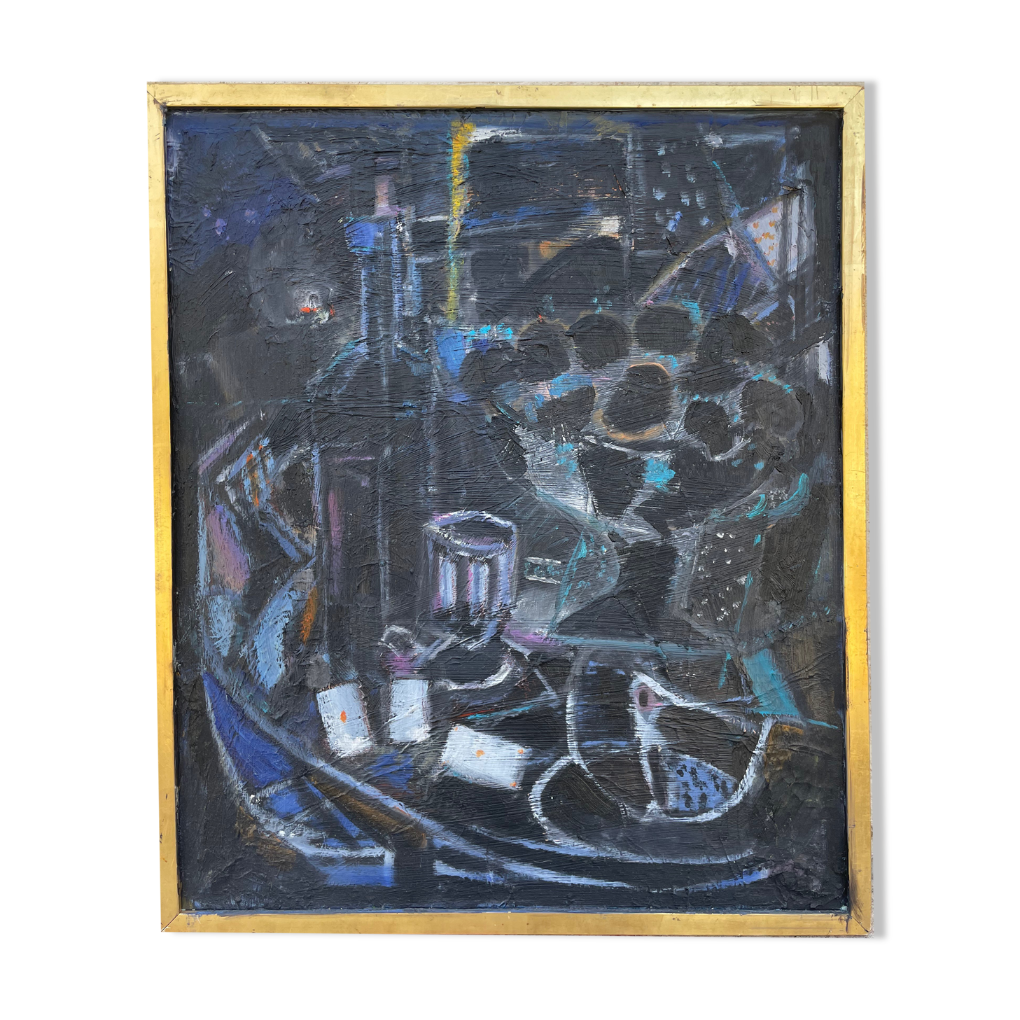 Painting modern still life painting card game