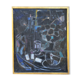 Painting modern still life painting card game