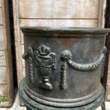 Pair of cast iron planters