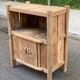 Small solid elm wardrobe - Shandong China around 1900