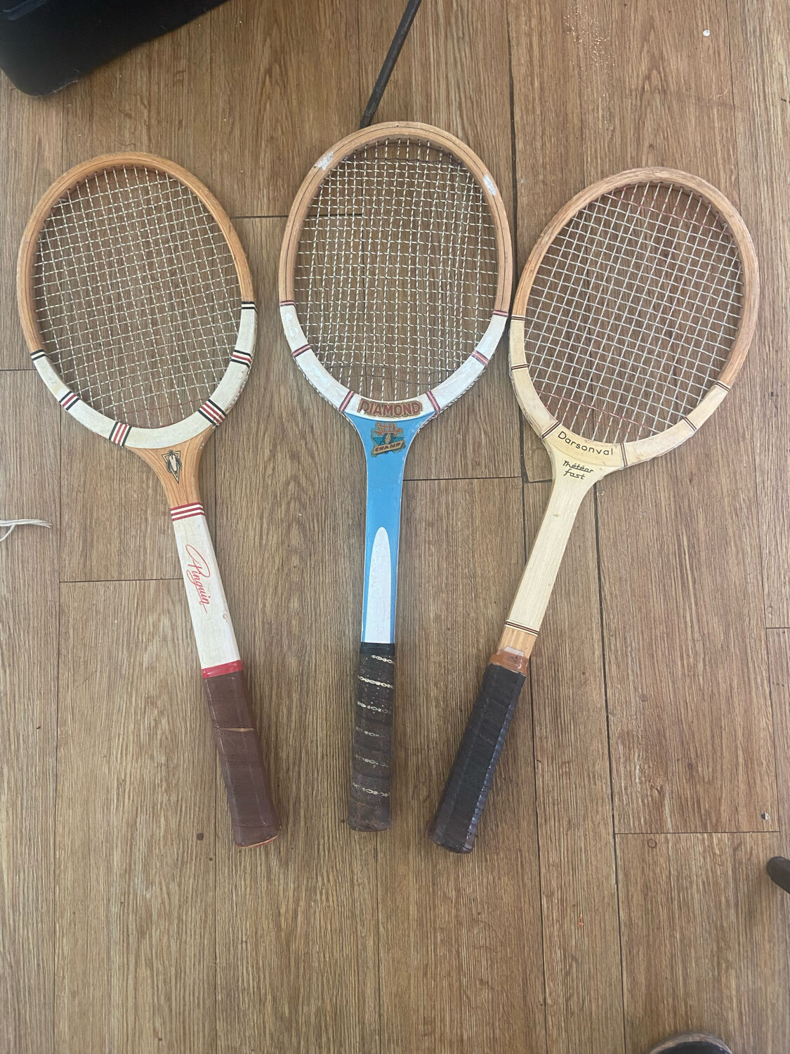 Trio de raquettes vintage