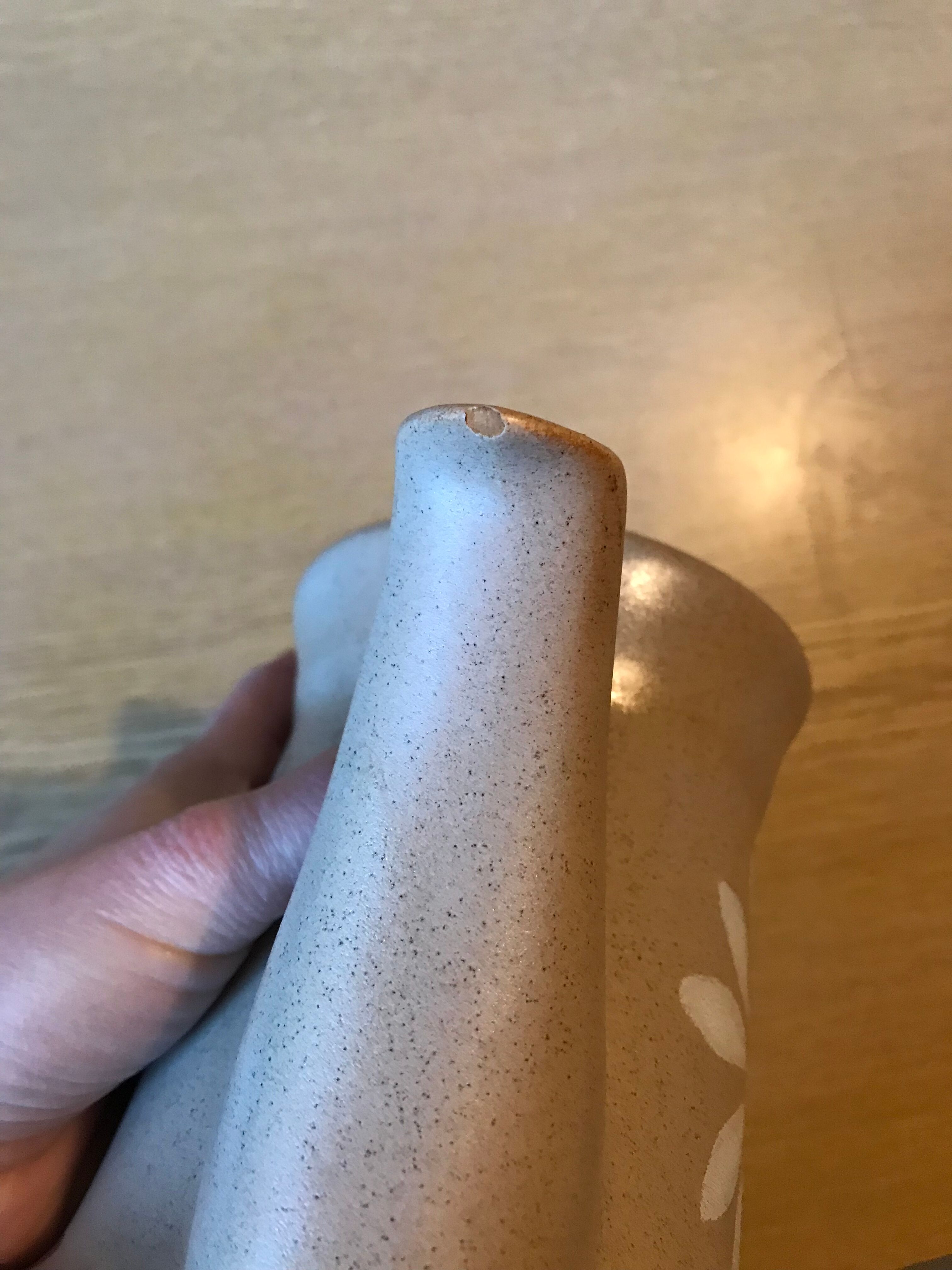 Flowered coffee maker Art Nouveau "Autumn" manufacture St-Amand