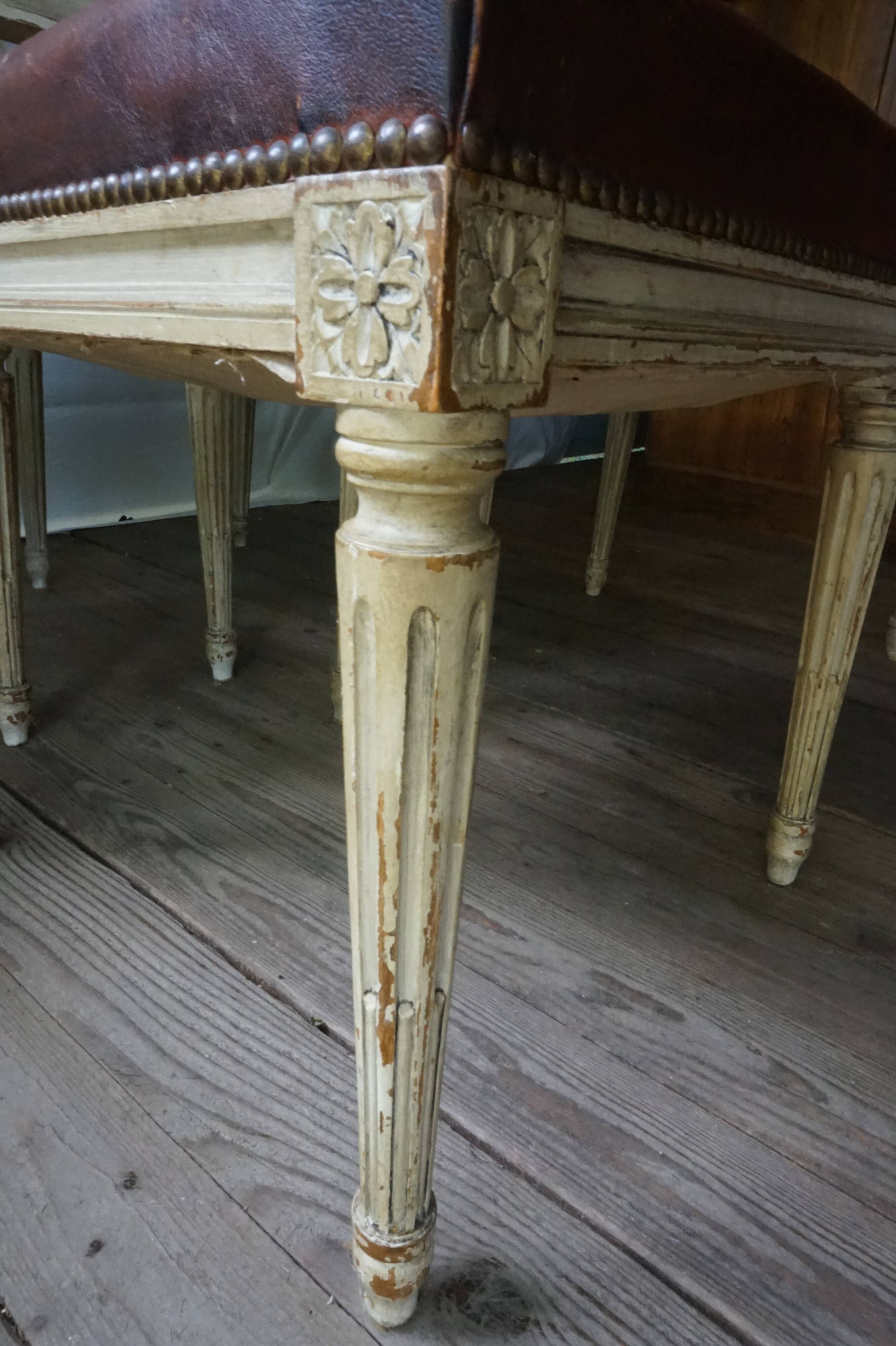 Suite de 4 chaises « lyre »