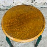 Vintage wood and metal stool circa 60's