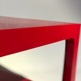 Coffee / side table lacquered red - vintage - 1970