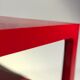 Coffee / side table lacquered red - vintage - 1970