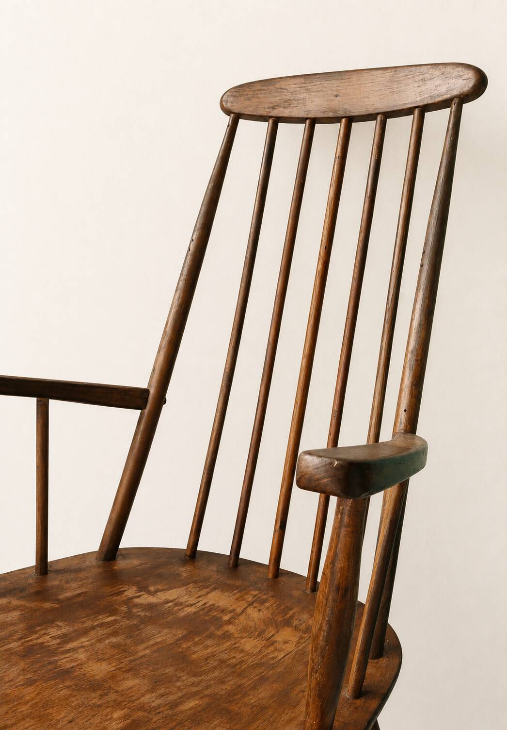 Fauteuil à bascule / Rocking Chair vintage en hêtre 1960 par Stol Kamnik