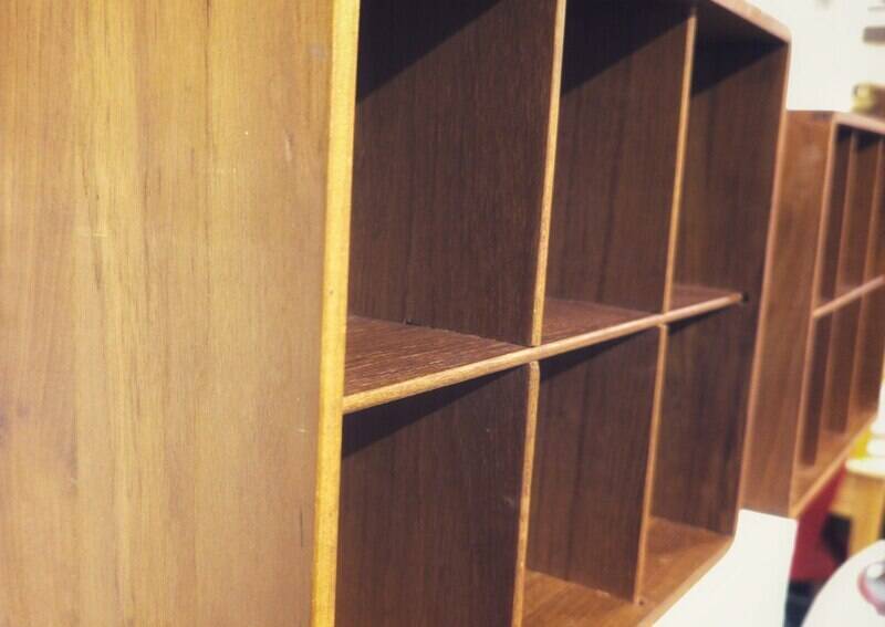 Teak wall locker