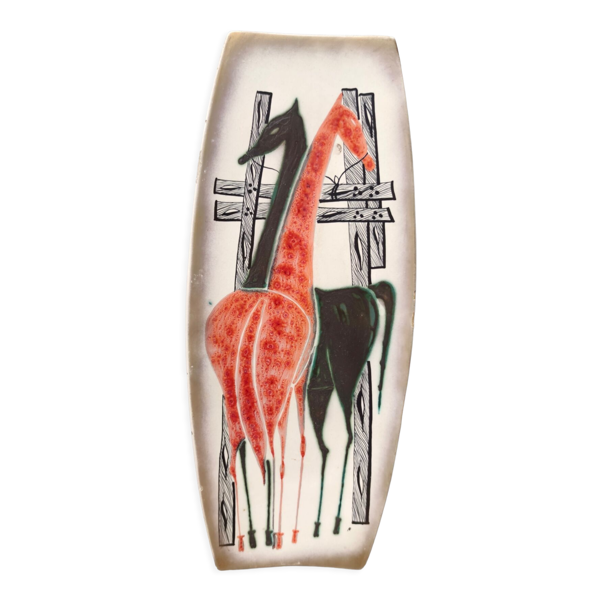 Vintage ceramic centerpiece / catchall / decorative piece by petucco & tolio, italy