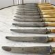 Set of 12 horn knives 50s
