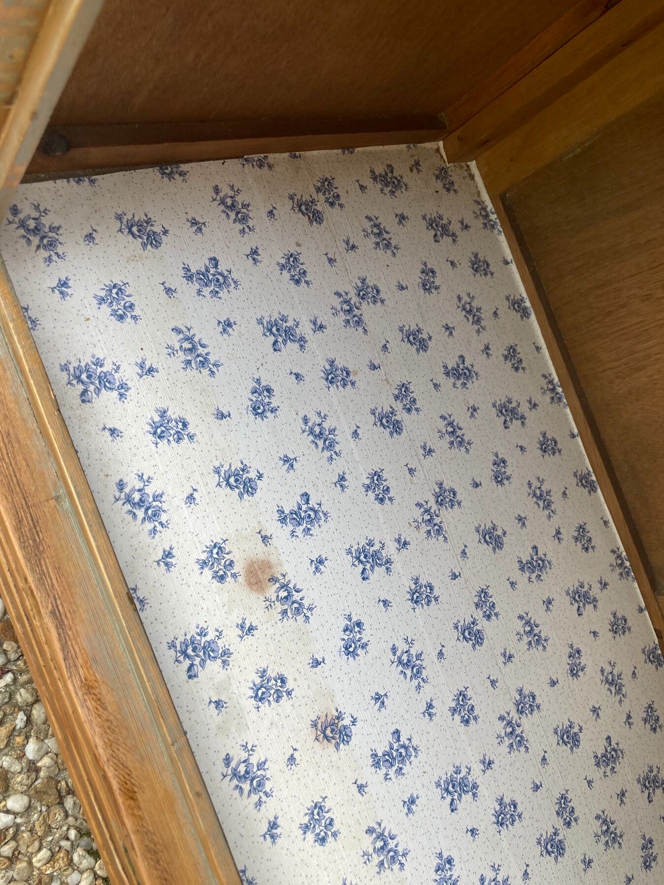 Vintage glazed Parisian wardrobe