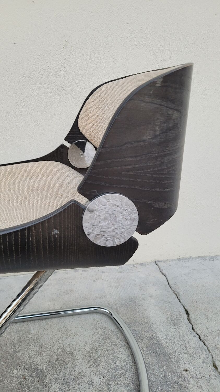 Fauteuil design style Étienne Fermigier 1970 vintage