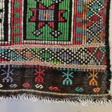 Large Vintage Turkish Kilim Rug 350x195 cm Wool Jajim Kelim