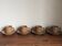 4 stoneware coffee cups