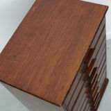 French art deco mahogany apothecary / filing cabinet, ca 1920