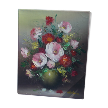 Toile tableau bouquet fleurs