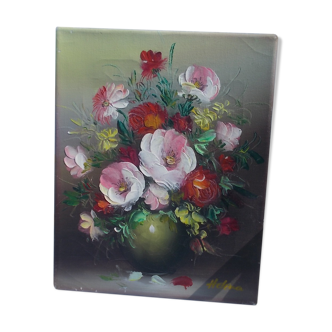 Canvas painting bouquet flowers