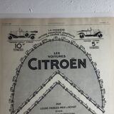 Authentic plastic advertising poster A4 Citroen
