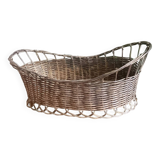 Silver metal wire bread basket