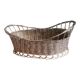 Silver metal wire bread basket