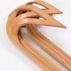 Vincent Gonzalez: sculpted wall lamp in bent wood, 1970s design.