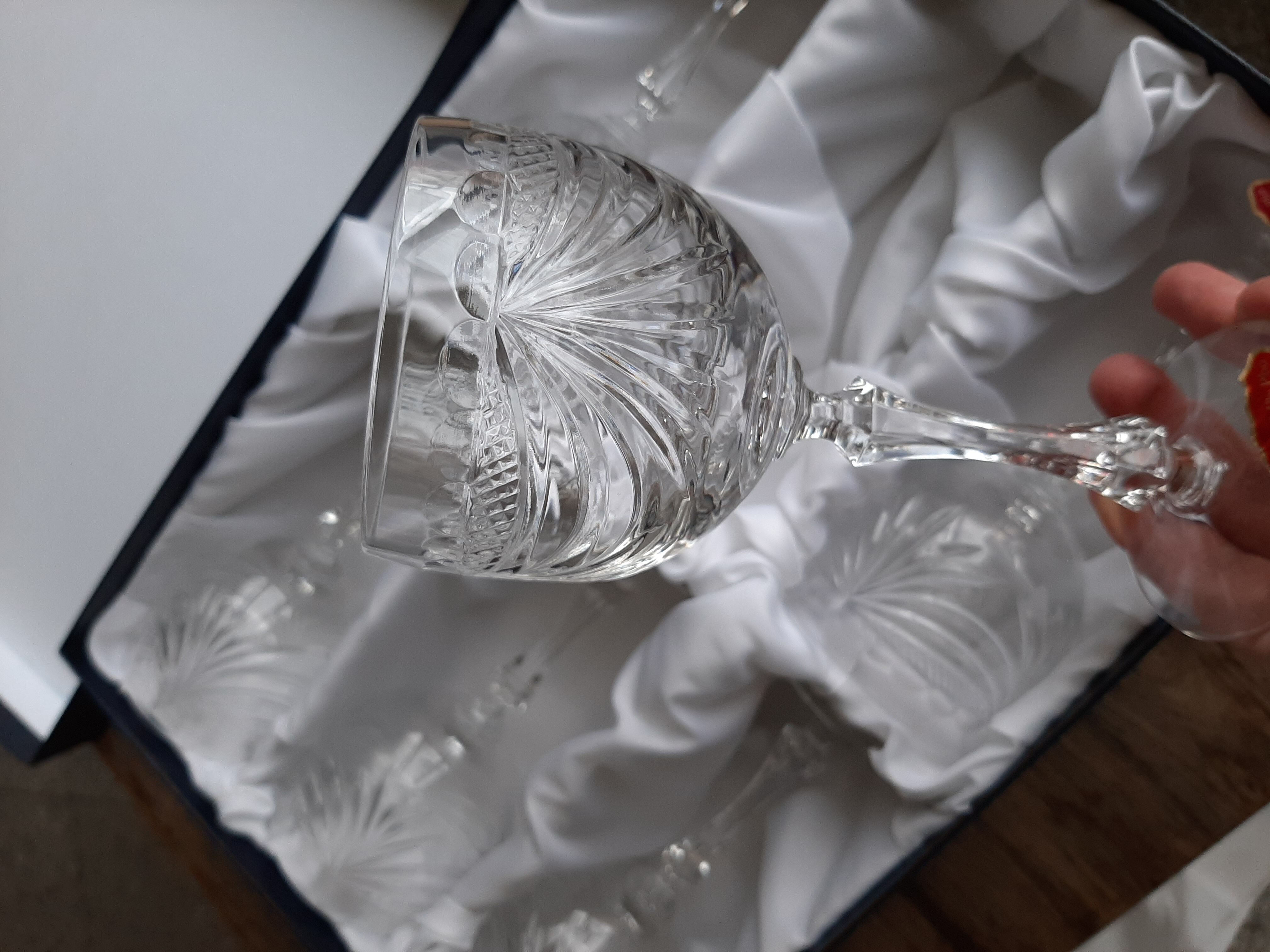 Coffret 6 verres à eau en cristal de lorraine