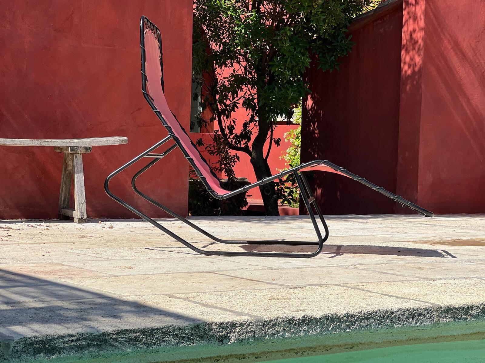 4 chaises longue "Barwa" de J.Waldheim et E.Bartolucci 1950