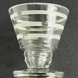 6 Art Deco liqueur or port glasses