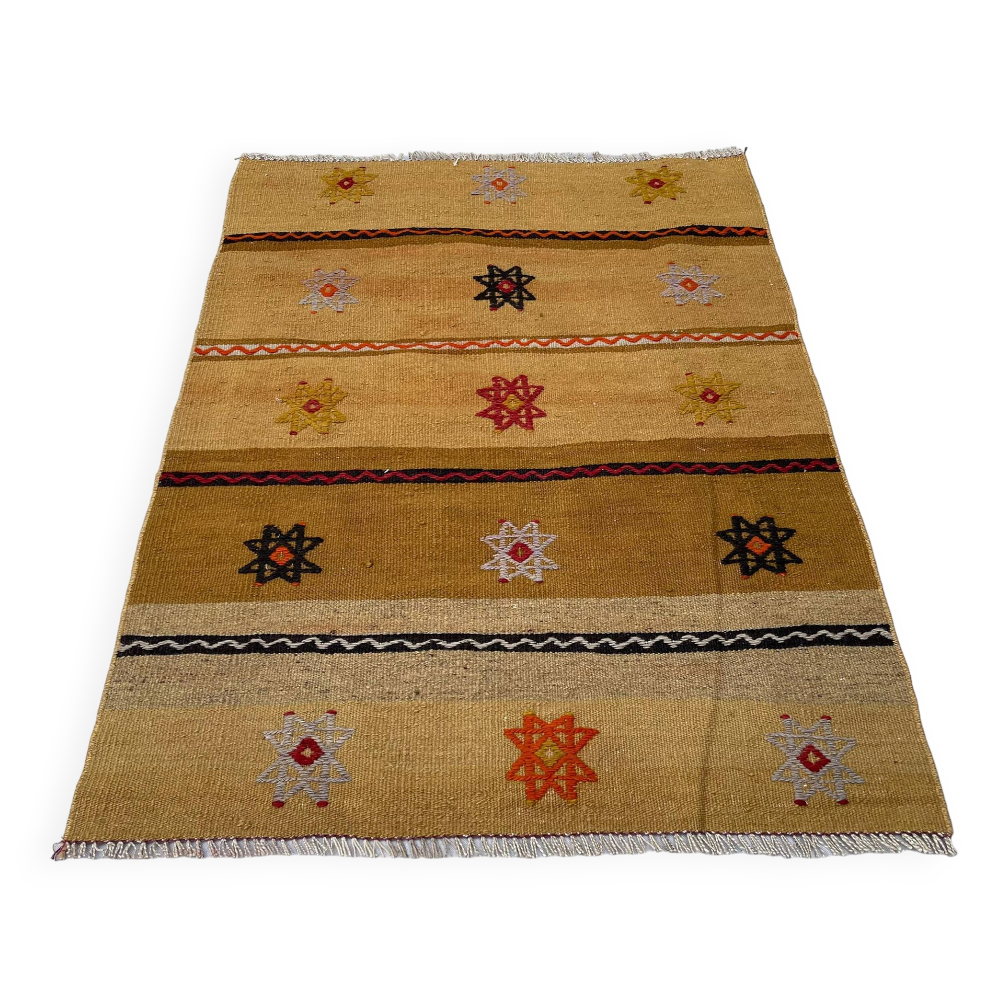 Vintage turkish kilim cushion cover , 116 x 83 cm