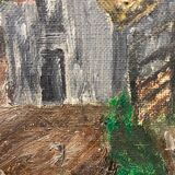 Landscape painting representing houses Coupet 1971