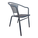 12 fauteuils en fer forgé des années 60