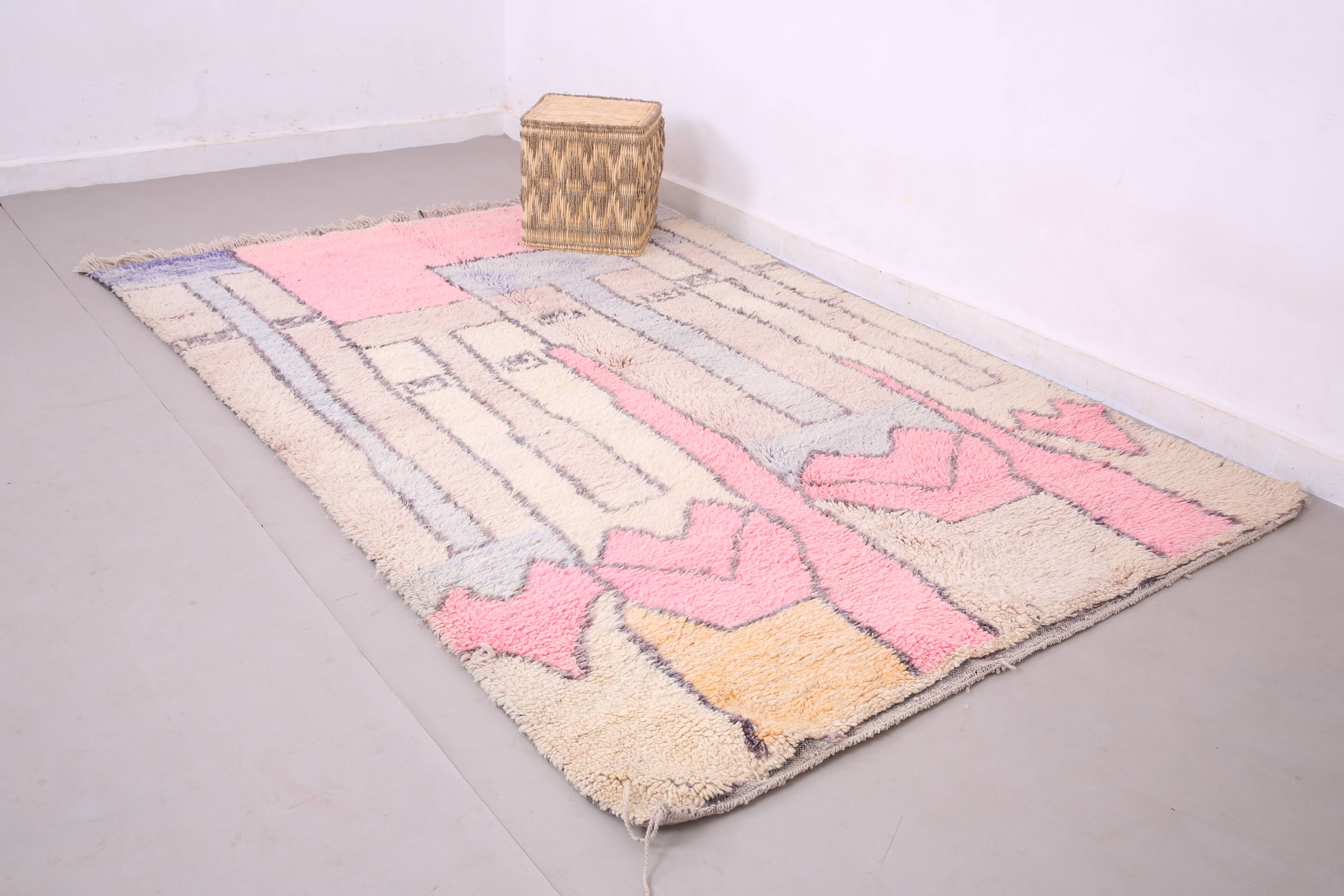 Abstract Moroccan Handmade Rug 175 x 263 cm - Colorful Berber Wool Rug
