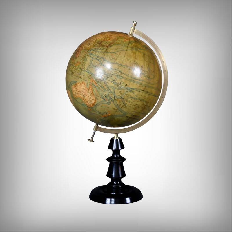 Terrestrial globe signed J. Forest – Late 19th century