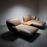 Système de canapé Beam avec table basse Walnut Beam Conçu par Patricia Urquiola pour Cassina