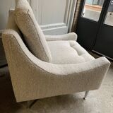 Vintage armchair pair by Souplina France