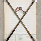 Signed Lars Nyman textile art wall hanging with fish, Mid Century wall decoration