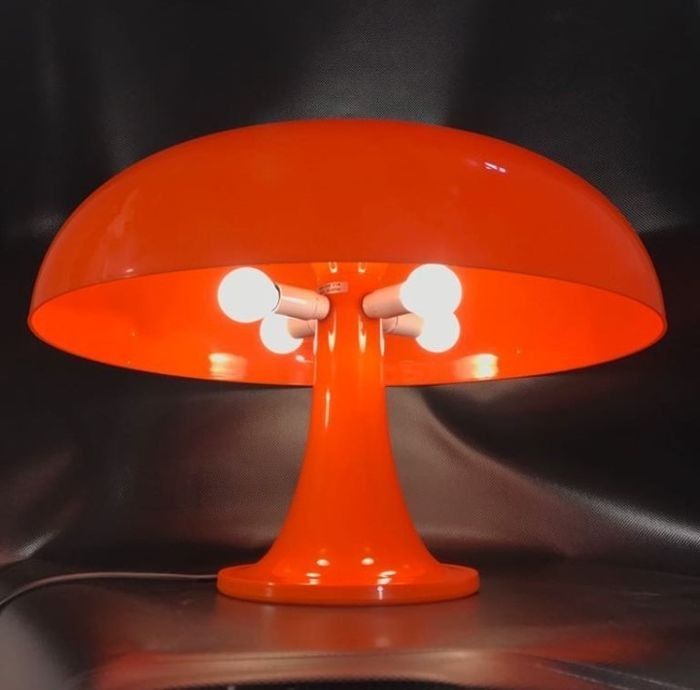 Lampe de table Nesso Orange de Giancarlo Mattioli pour Artemide