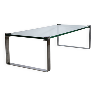 Glass Chrome Coffee Table Draenert 1022 1970s