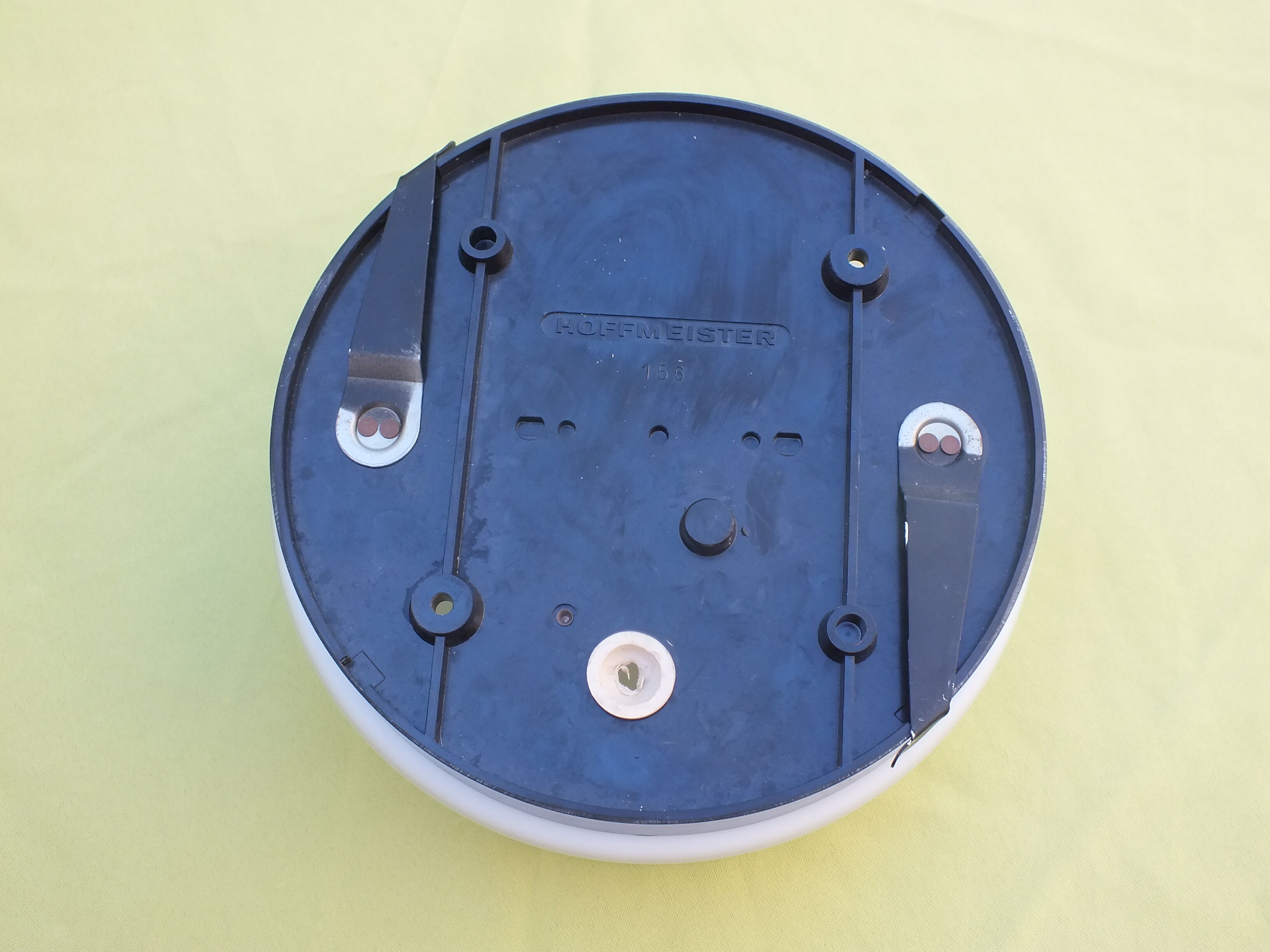 Ceiling lamp or wall lamp porthole Hoffmeister Leuchten bakelite and glass