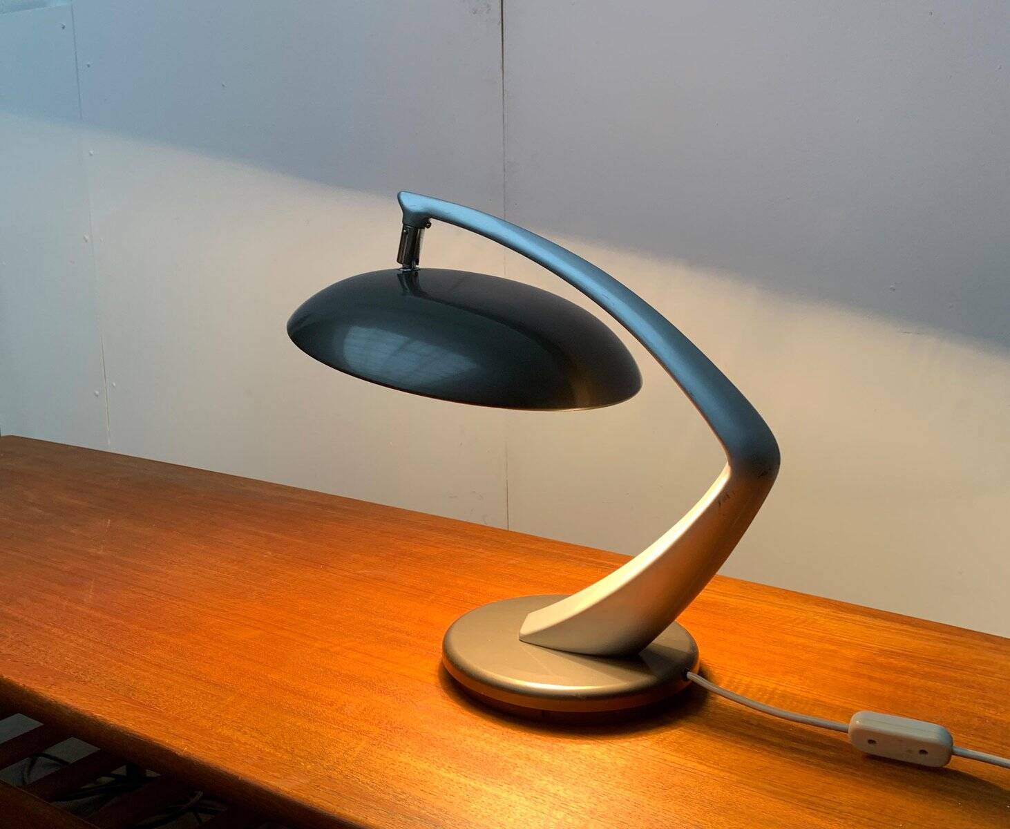 Space Age Boomerang table lamps by Luis Pérez de la Oliva for Fase, set of 2