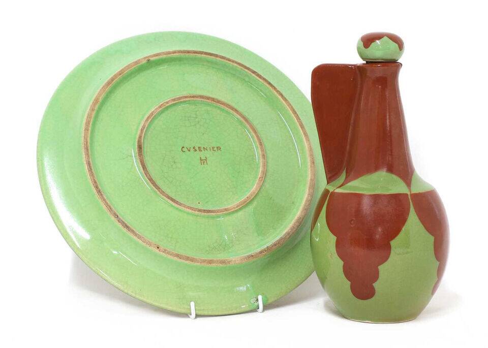 René Herbst (1891-1982) / liqueur carafe and tray