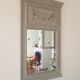 Miroir trumeau patiné gris 52x90cm
