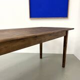 Large solid pine farmhouse table with spindle legs