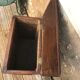Carved wooden chest and stamped a. dubois
