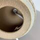 Ceramic studio pottery table light base by soholm  ceramic denmark 1970