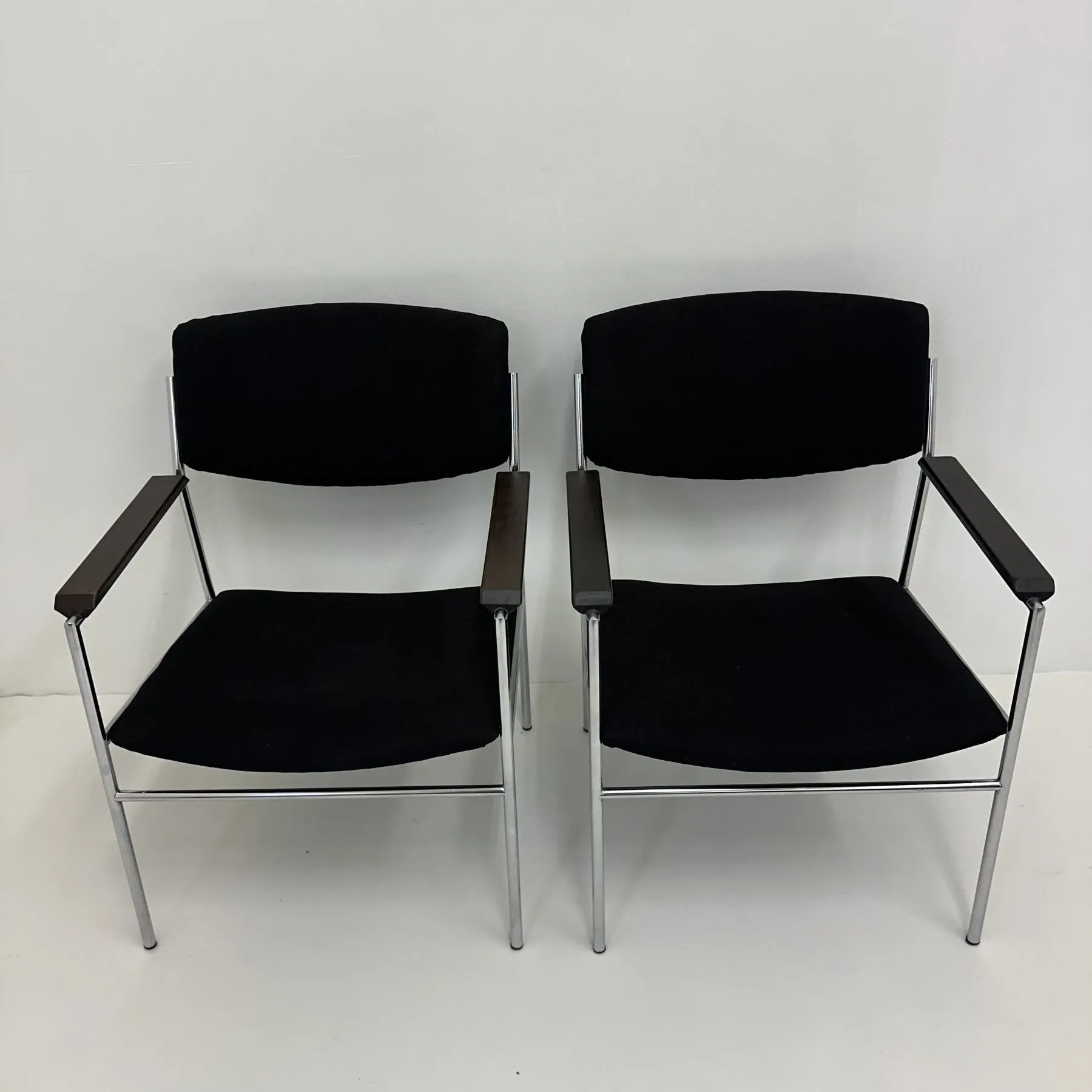 Gijs van der Sluis minimalist lounge chair, 1970s