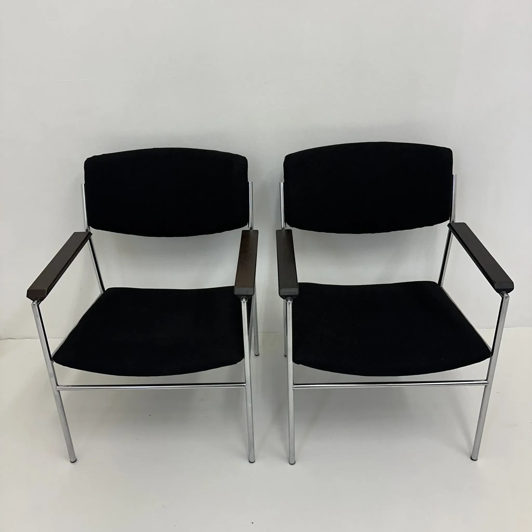 Gijs van der Sluis minimalist lounge chair, 1970s